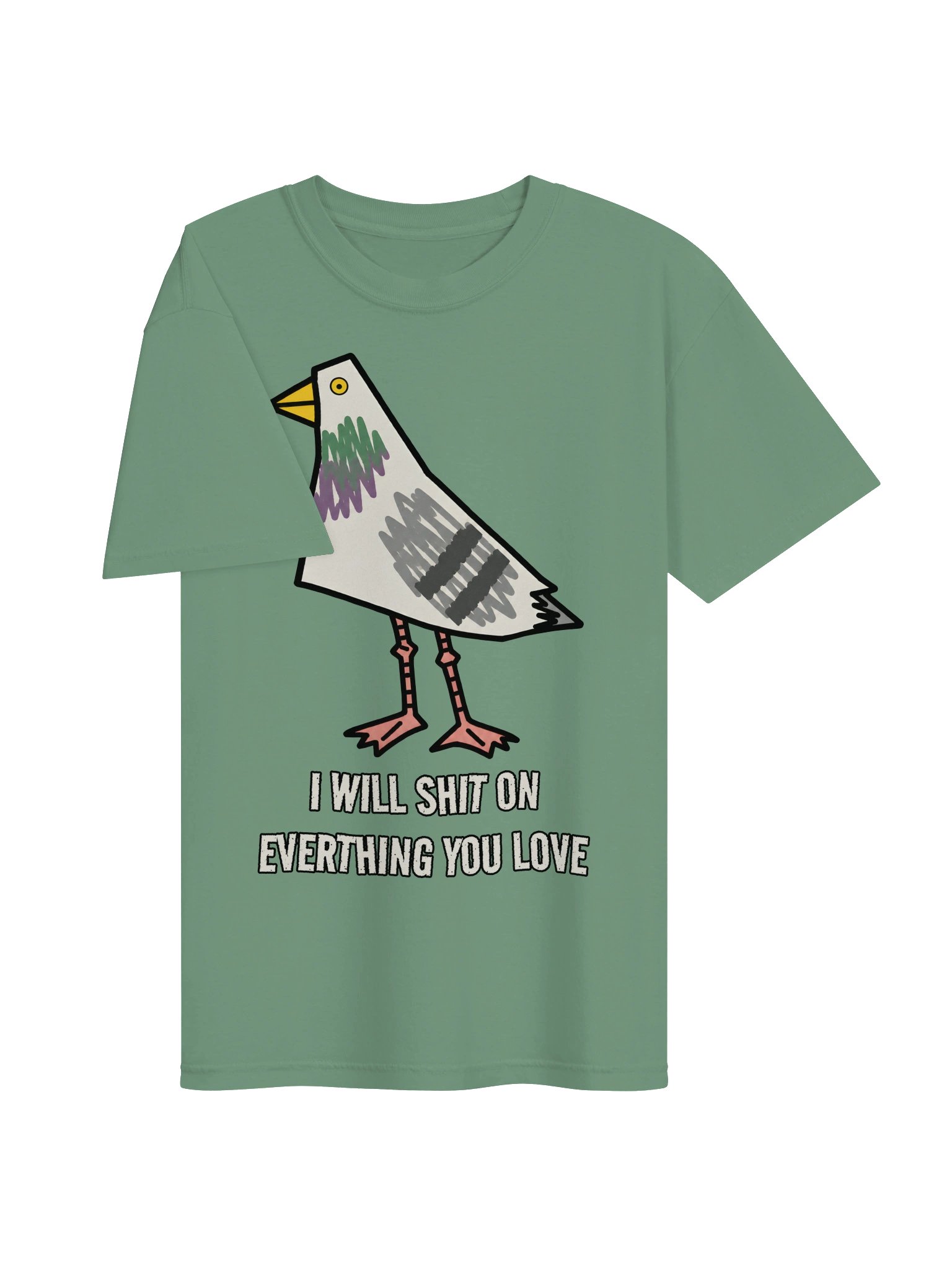 Dove Shit .... Heavyweight Vintage Graphic Tee product image (3)