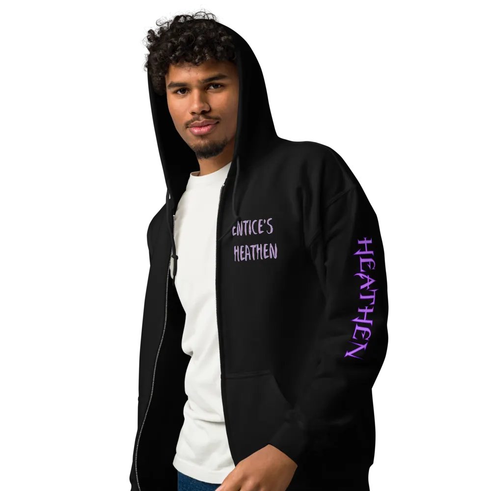 Entice's Heathen Zip Hoodie - Purple product image (17)