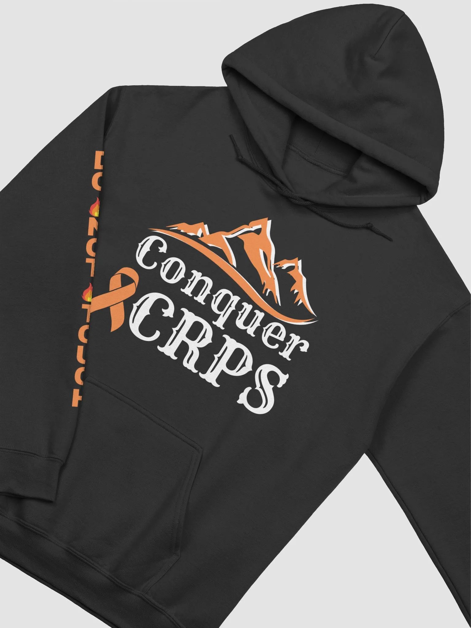 OFFICIAL Conquer CRPS Do Not Touch RIGHT Arm Hoodie- White Print product image (2)