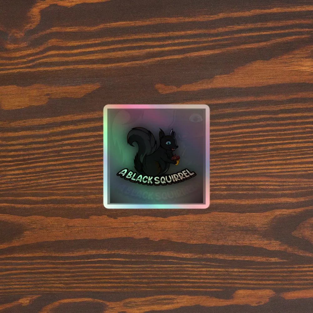 Shiny Squirrel Logo Sticker product image (5)