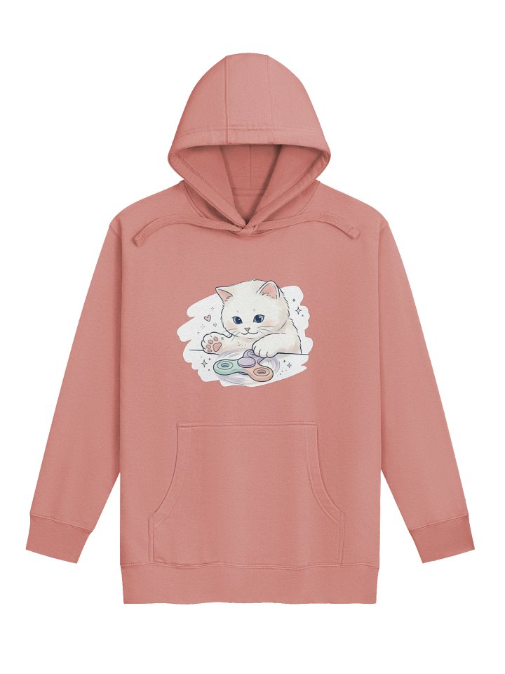 "Cozy Curiosity" Spinner Cat Hoodie product image (1)