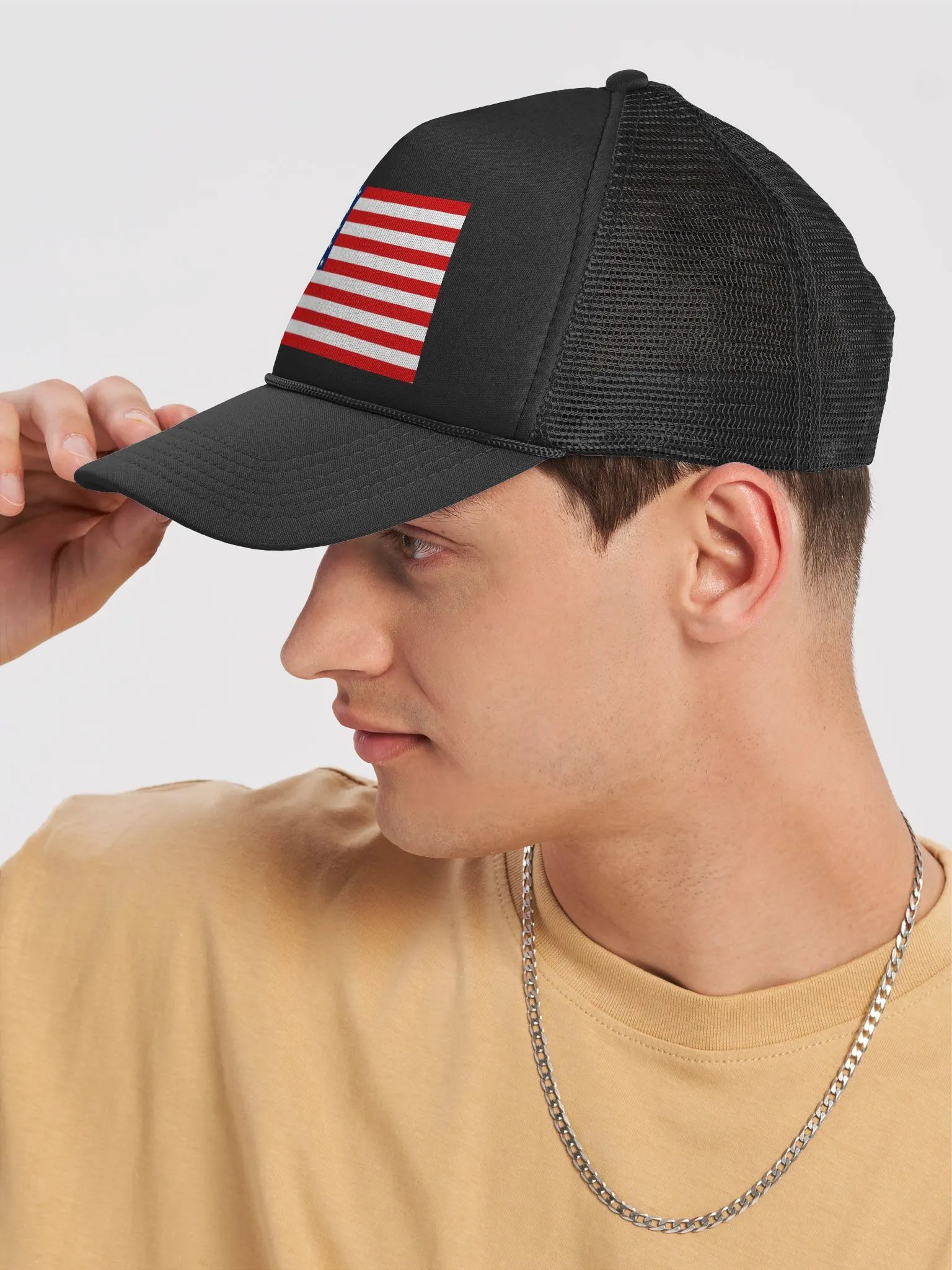 Stars & Stripes Foam Trucker Hat product image (20)