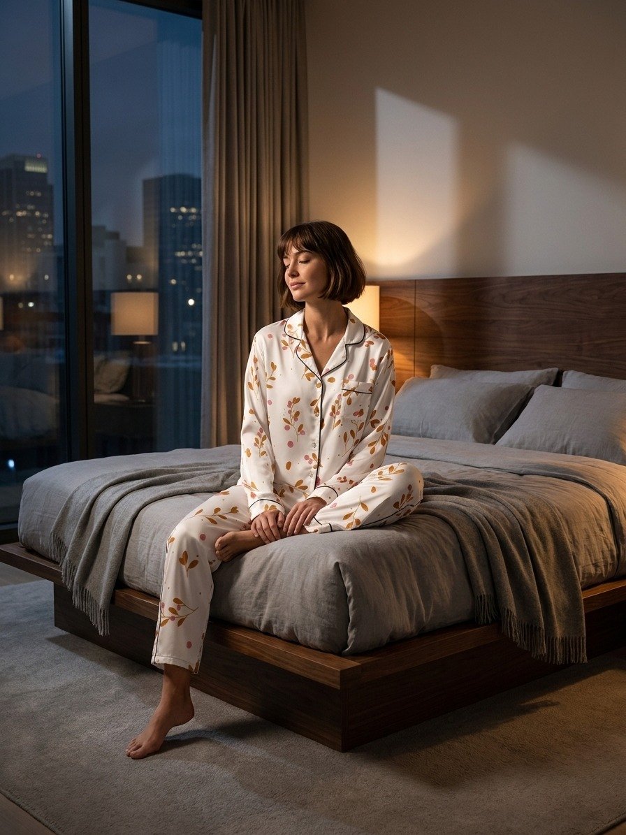 Women's Floral Long Sleeve Pajama Set – 2-Piece Button-Down Sleepwear product image (5)