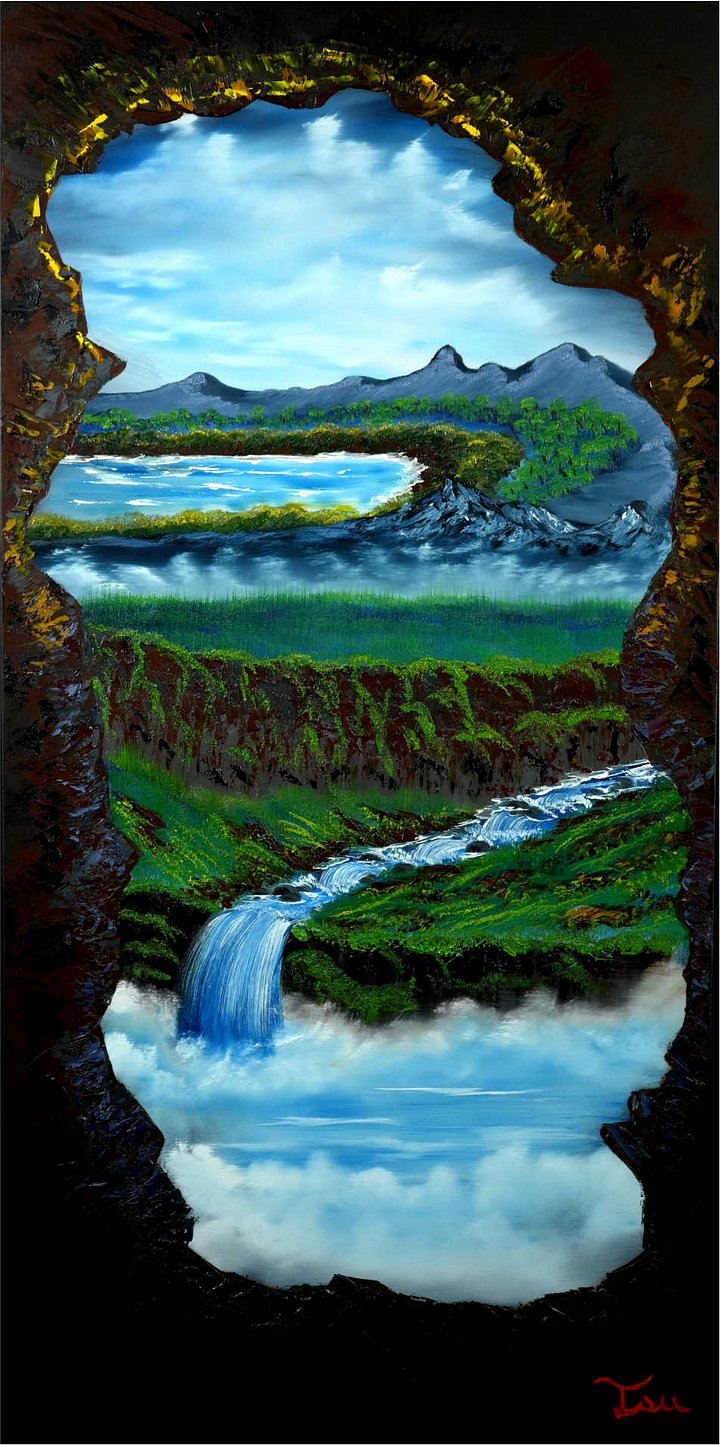 The Hidden World (Original) 24x48 Canvas product image (1)