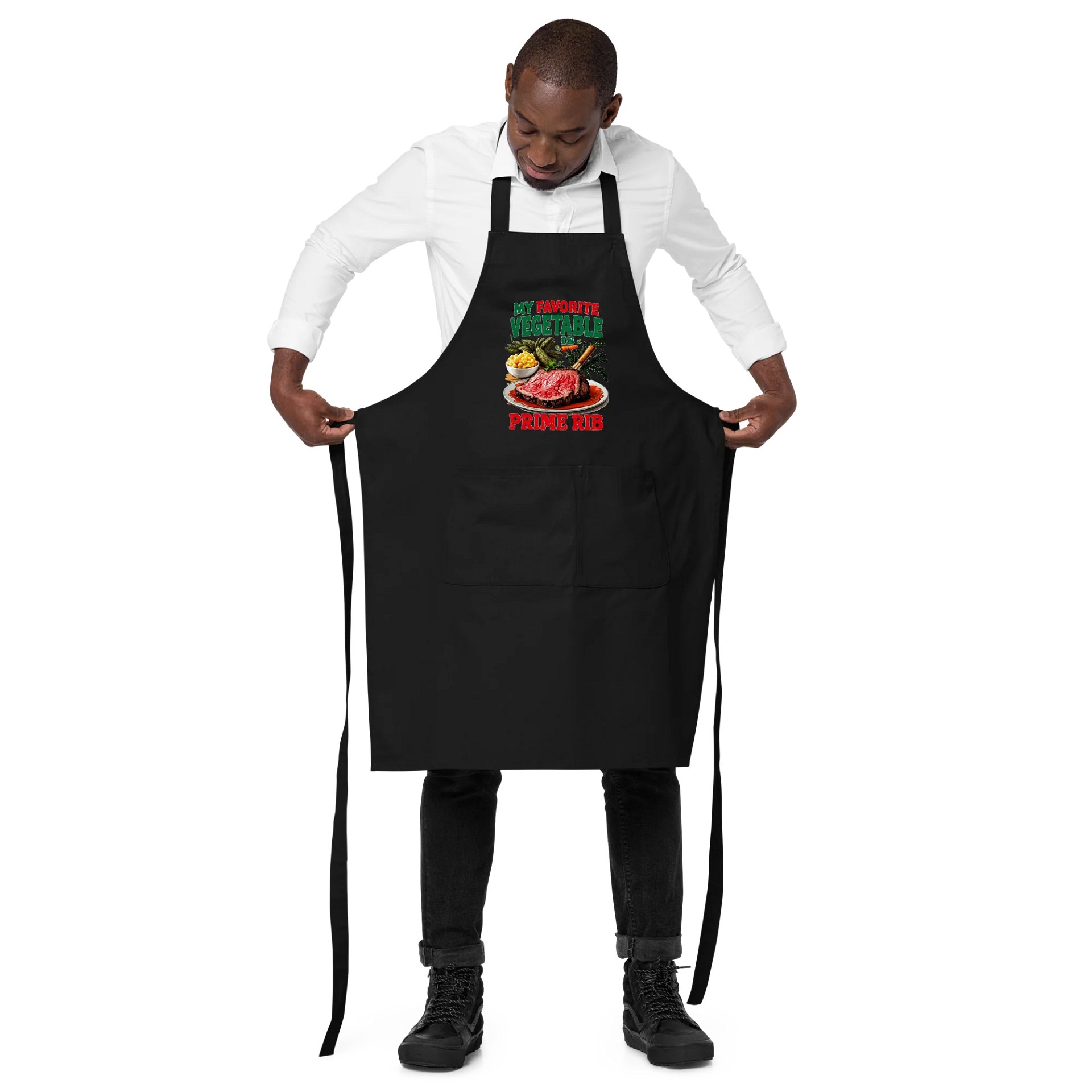 Prime Rib Lover's Organic Cotton Apron product image (4)