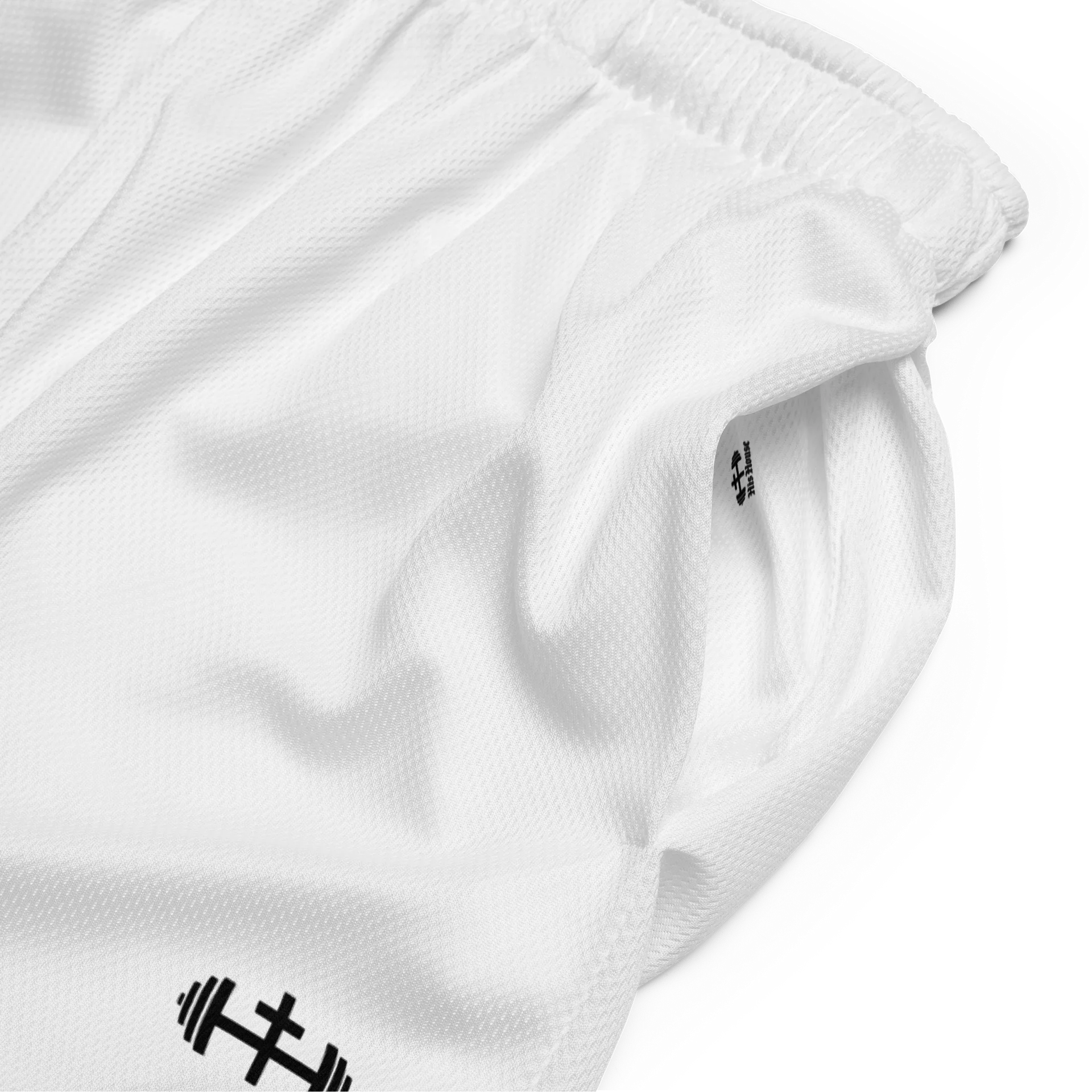 His House Mens Performance Mesh Shorts - White product image (5)