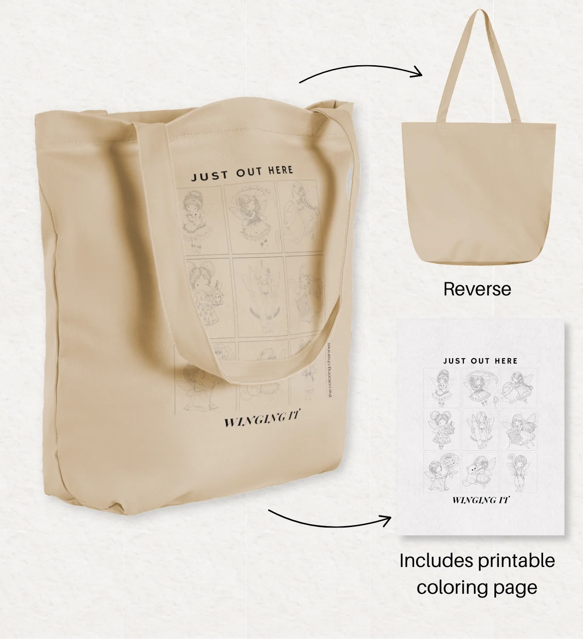 Color Your Own Bag - Just Winging It product image (3)
