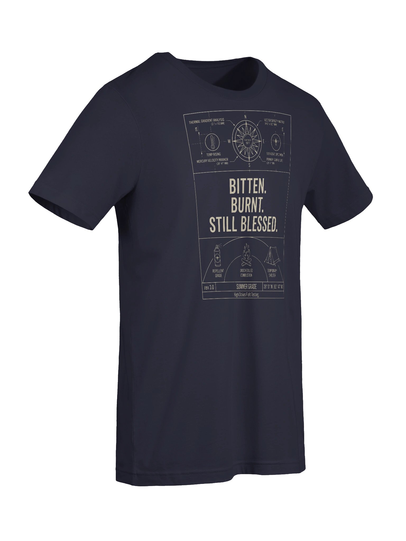 Bitten Burnt Still Blessed Florida Blueprint Tee product image (7)