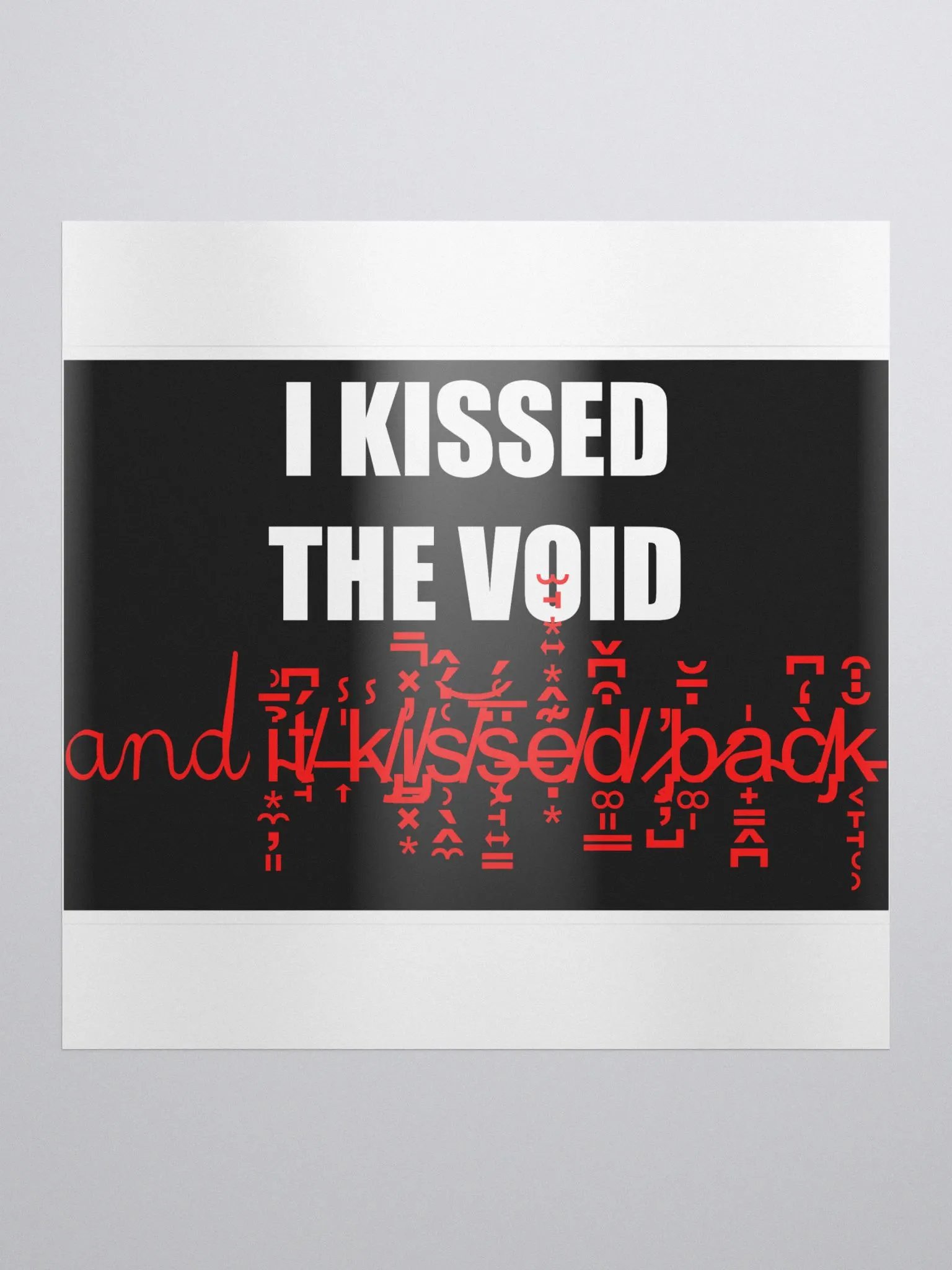 I kissed the void bubble free stickers product image (2)