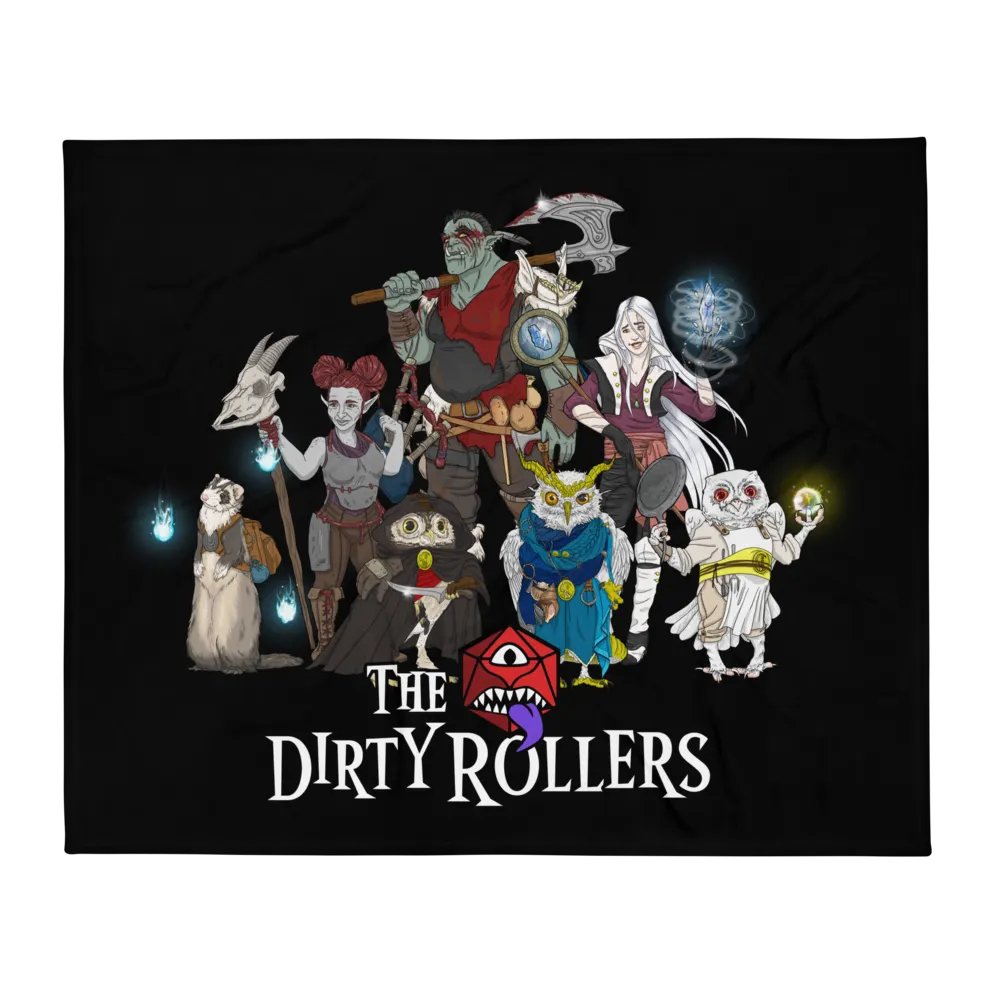 The Dirty Rollers Kerfuckles Throw Blanket product image (2)