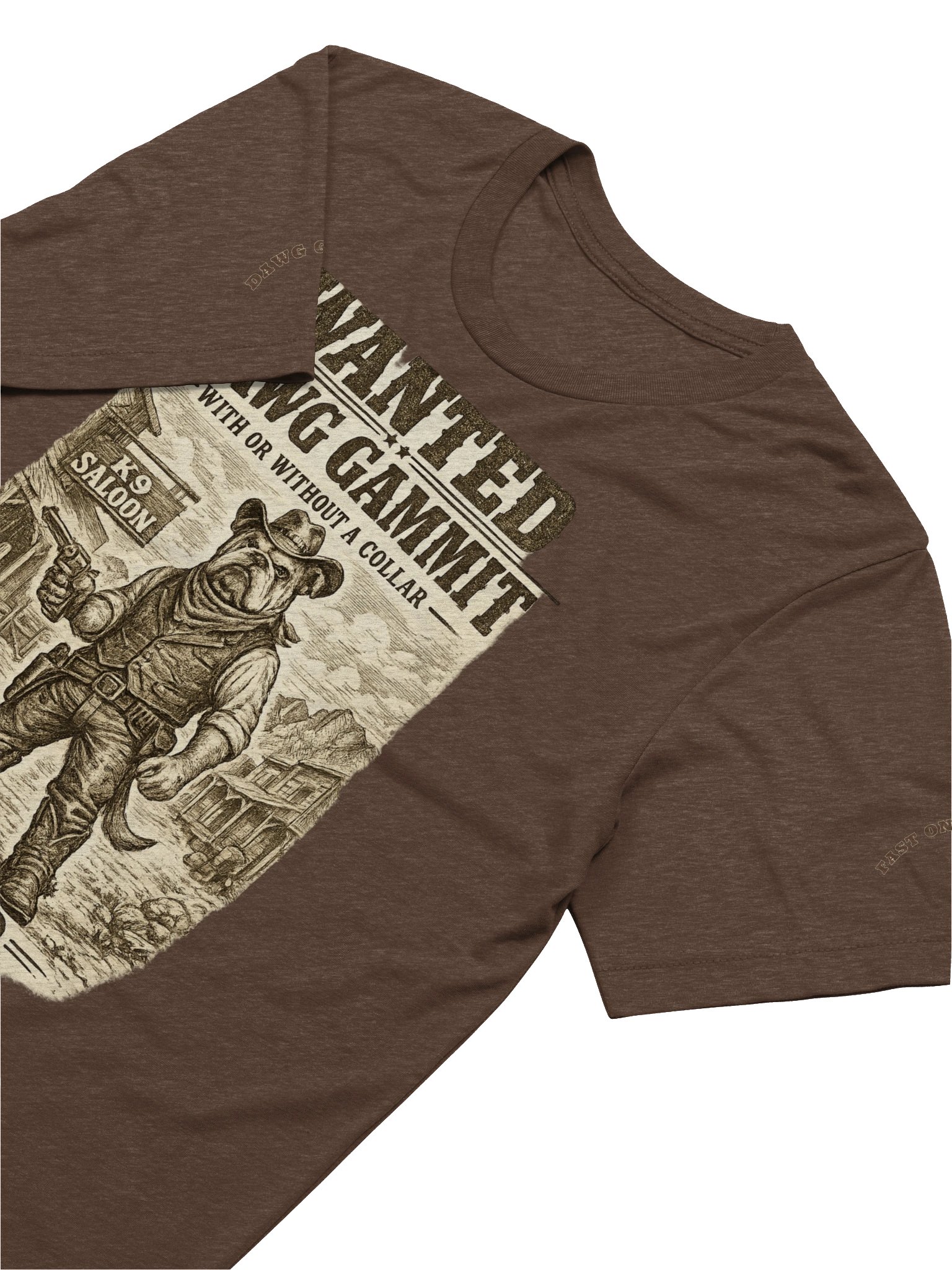 DAWG GAMMIT™ WANTED Bulldawg Triblend T-Shirt product image (3)