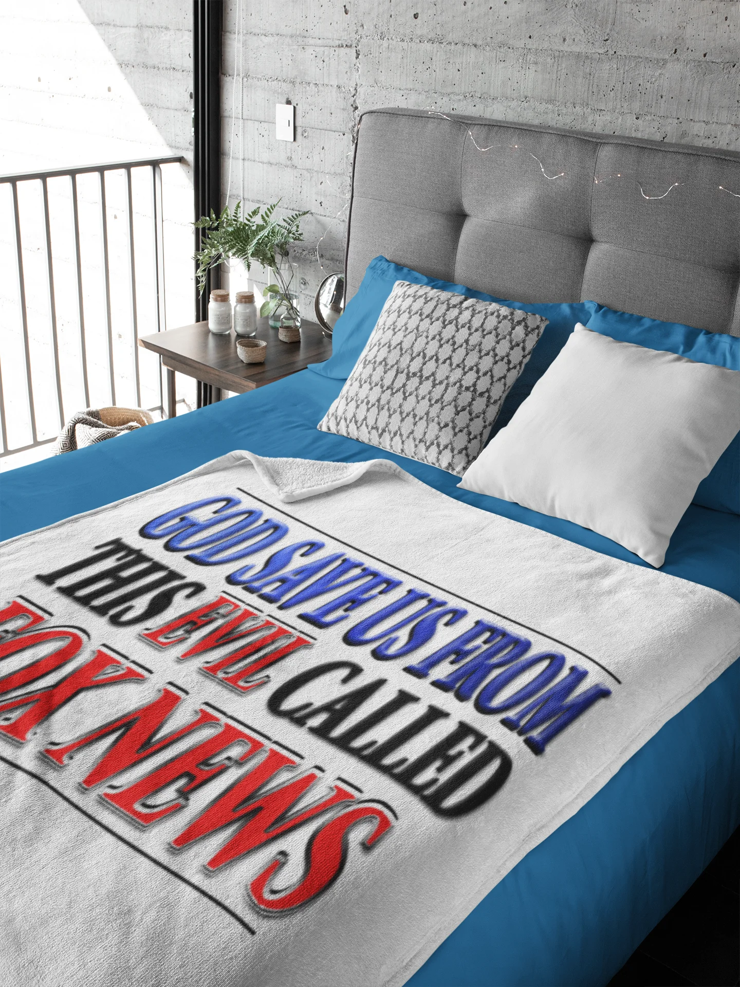 God Save Us From Fox News Digital Download - Printable Anti-Fox News PNG File product image (2)