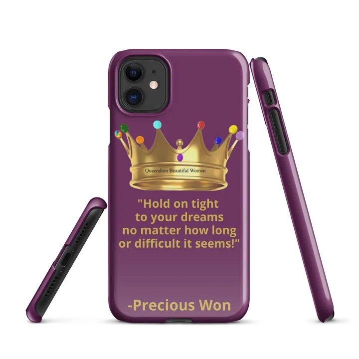 Queendom Beautiful Women iPhone® Snap Case (Purple/Amethyst) product image (1)
