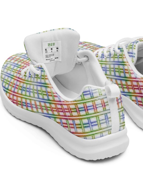 Rainbow Grid – Urban Digital Low-Top Men's Sneakers product image (2)