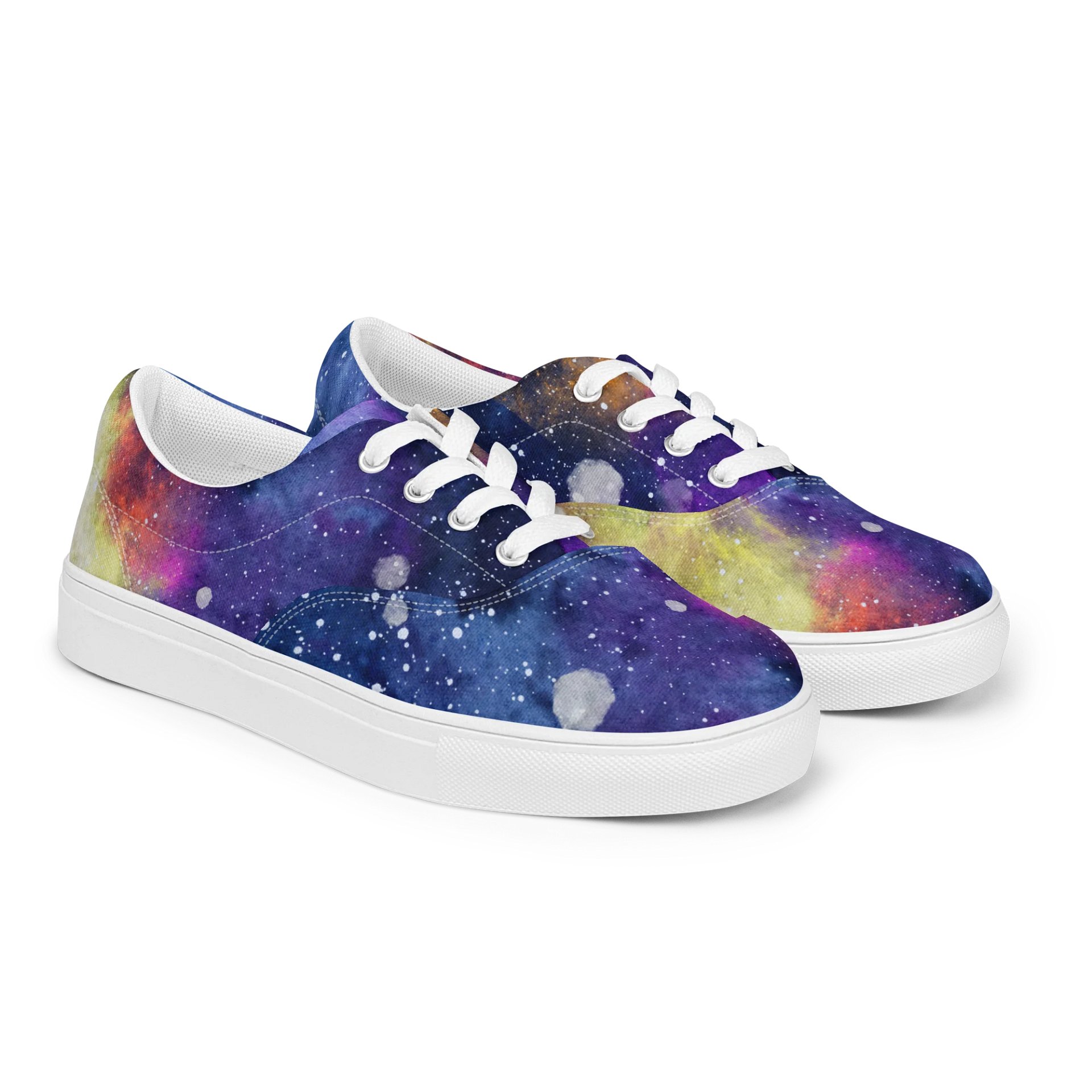 Watercolor Galaxy Mens Lace Up Shoes product image (2)