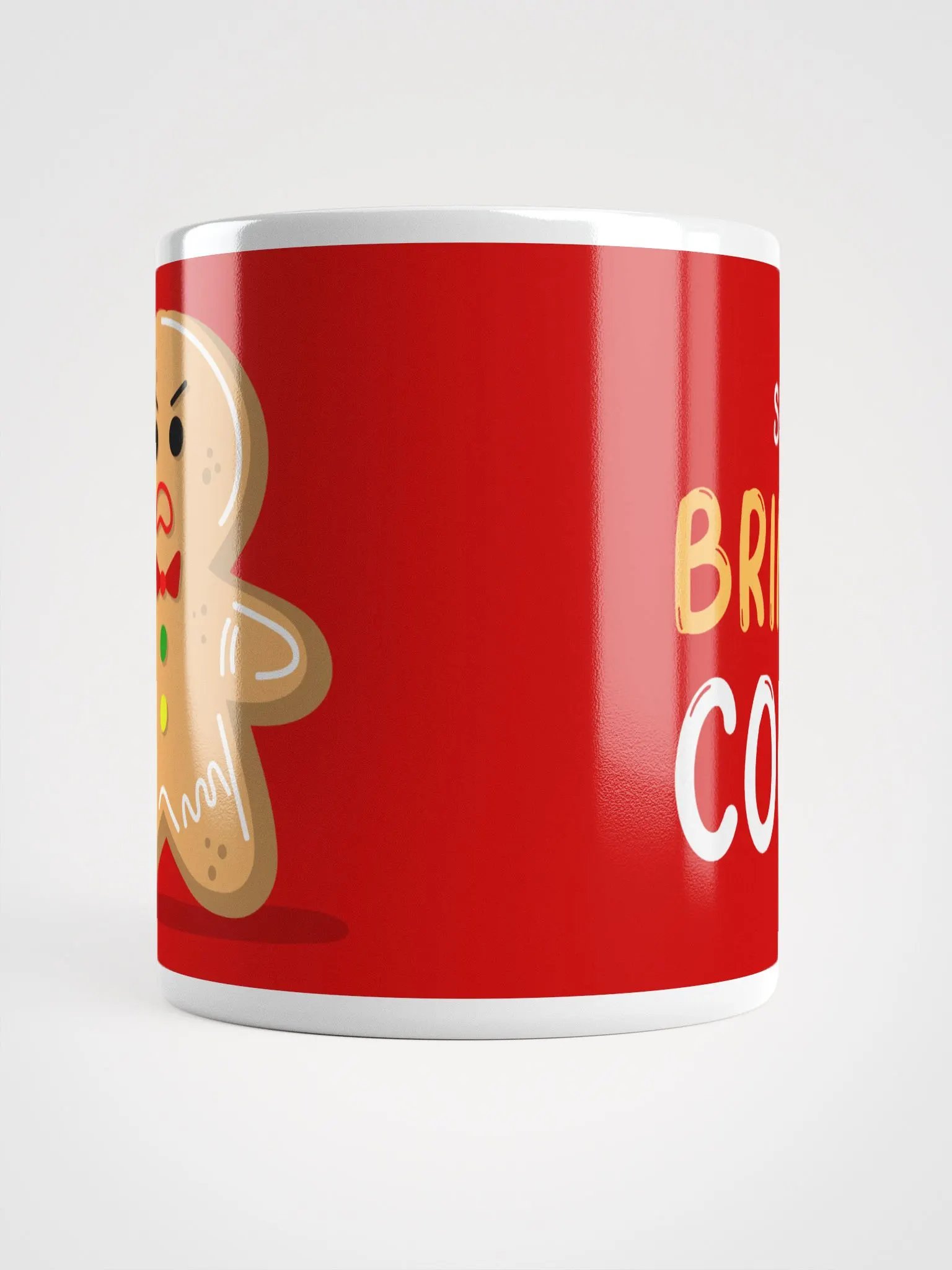 Angry Gingerbread Man Ceramic Mug - Hilarious 11 oz or 15 oz Coffee Cup for Cookie Lovers product image (10)