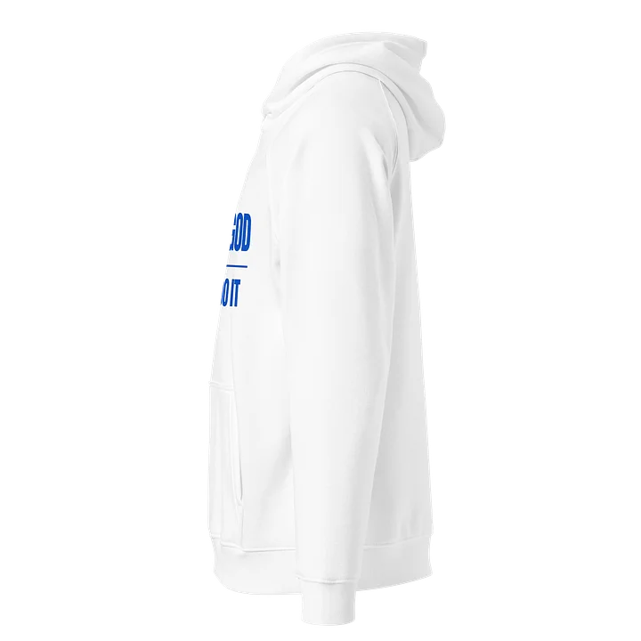 Look At God White Hoodie Blue Edition product image (2)