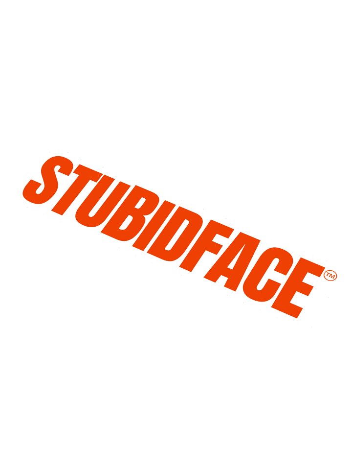Bold Orange STUBIDFACE Stickers product image (1)