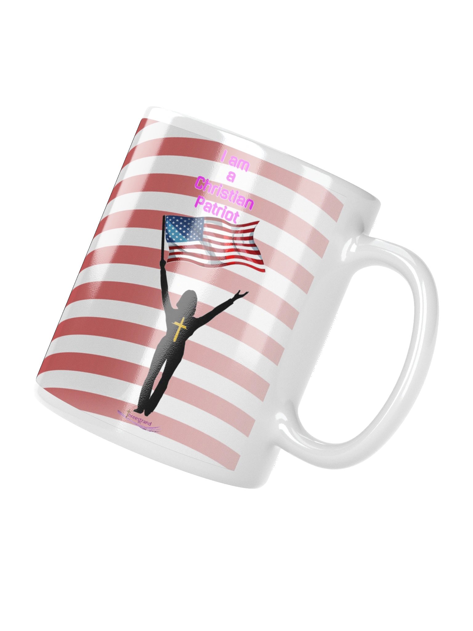 God Bless America — Christian Patriot Glossy Mug - Female product image (4)