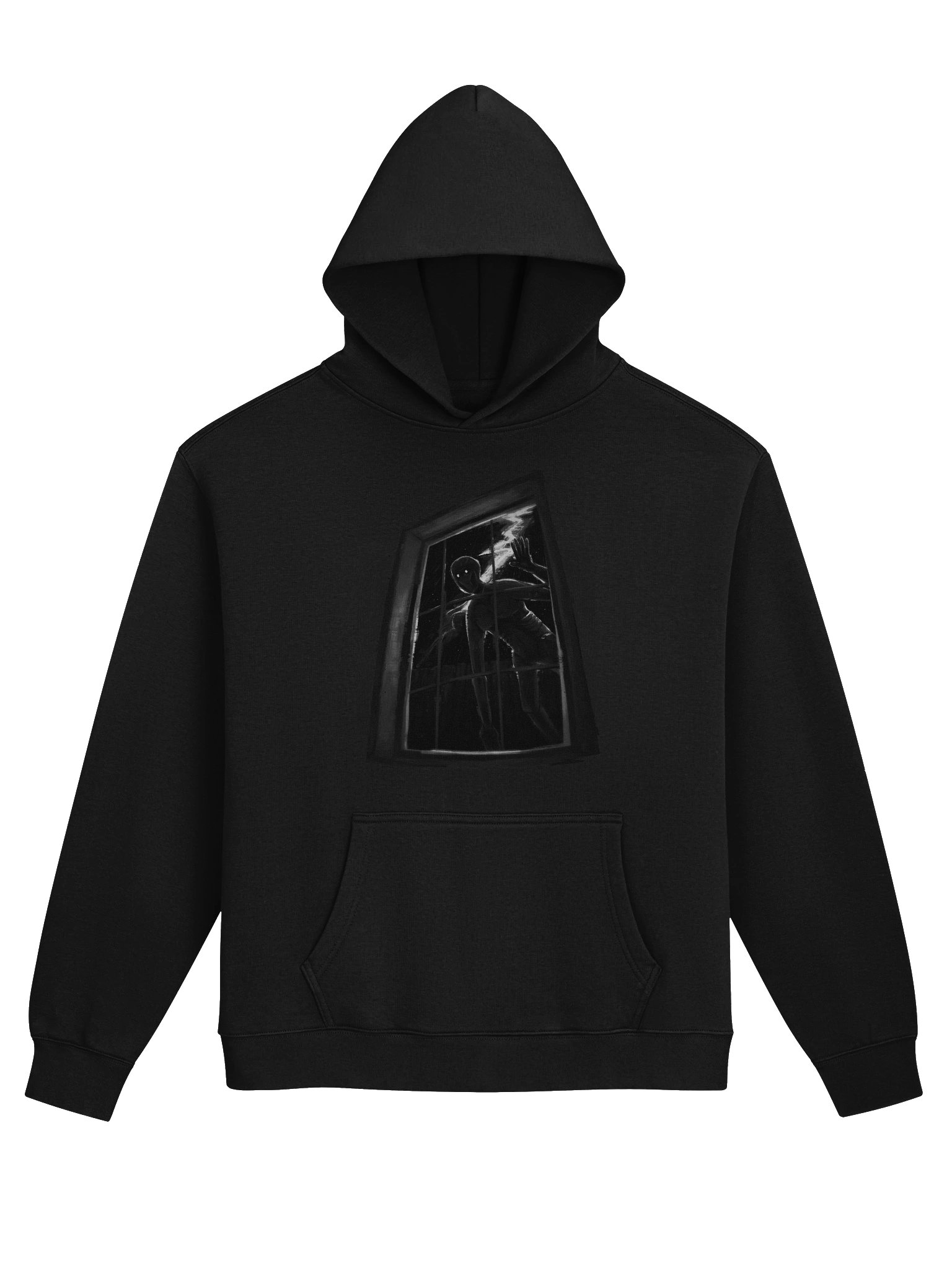 Grayscaled Window Watcher Premium Hoodie product image (1)