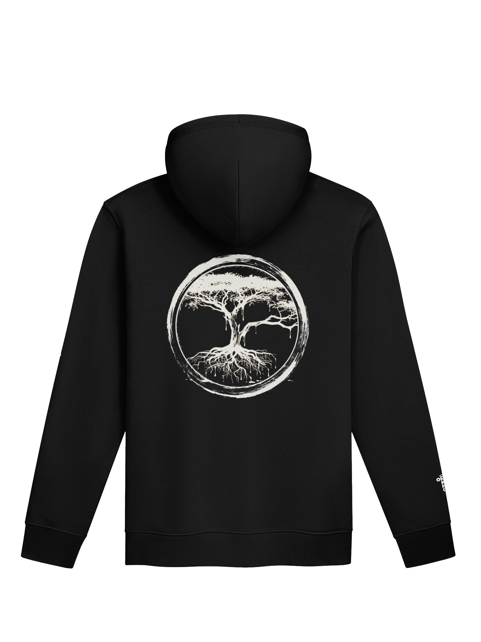 ONE KING Rooted IV 100% Organic Cotton Premium Street Hoodie with embroidered sleeve logo product image (1)