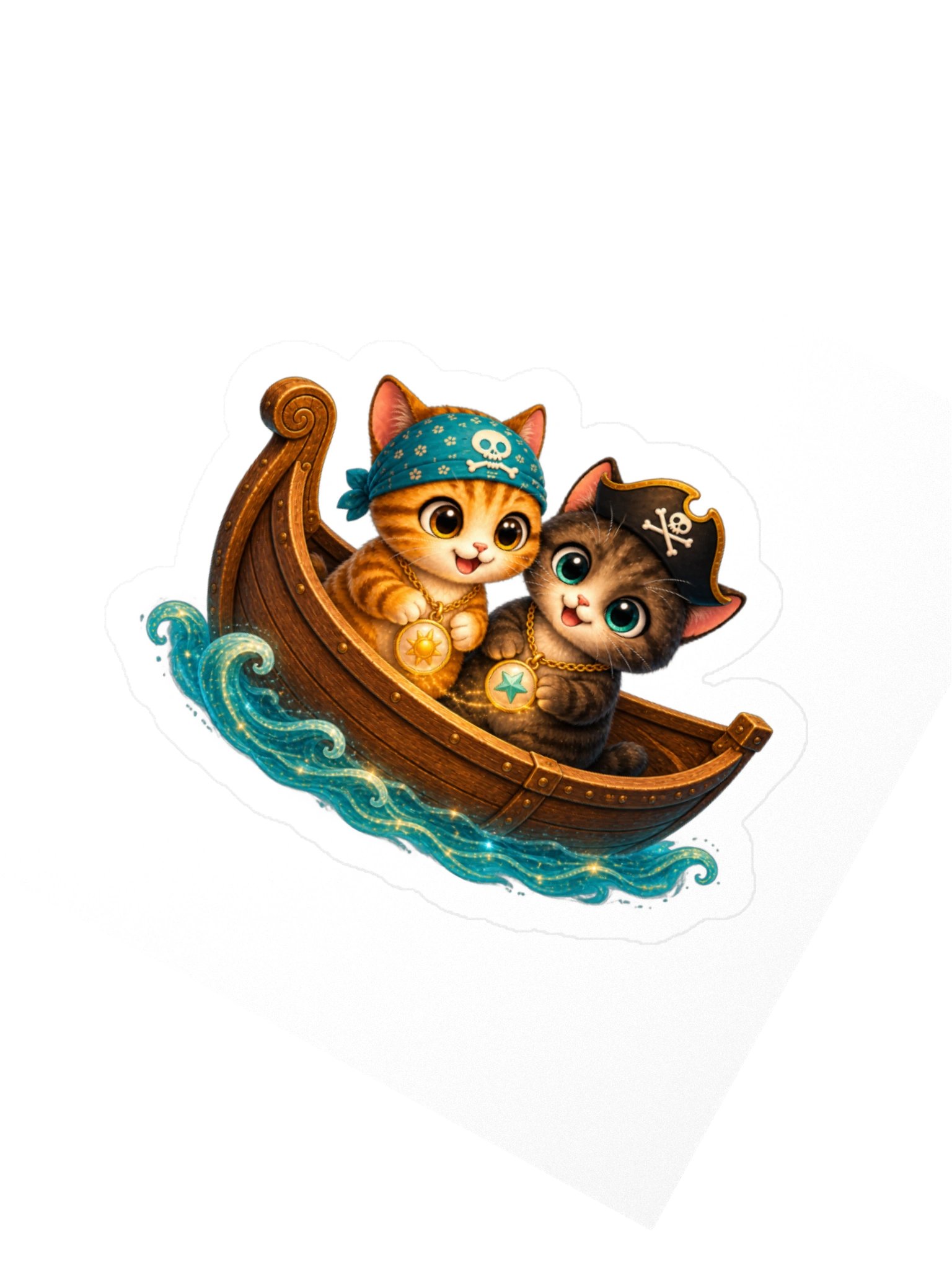 Mochi & Mocha Sailing Together Sticker product image (6)
