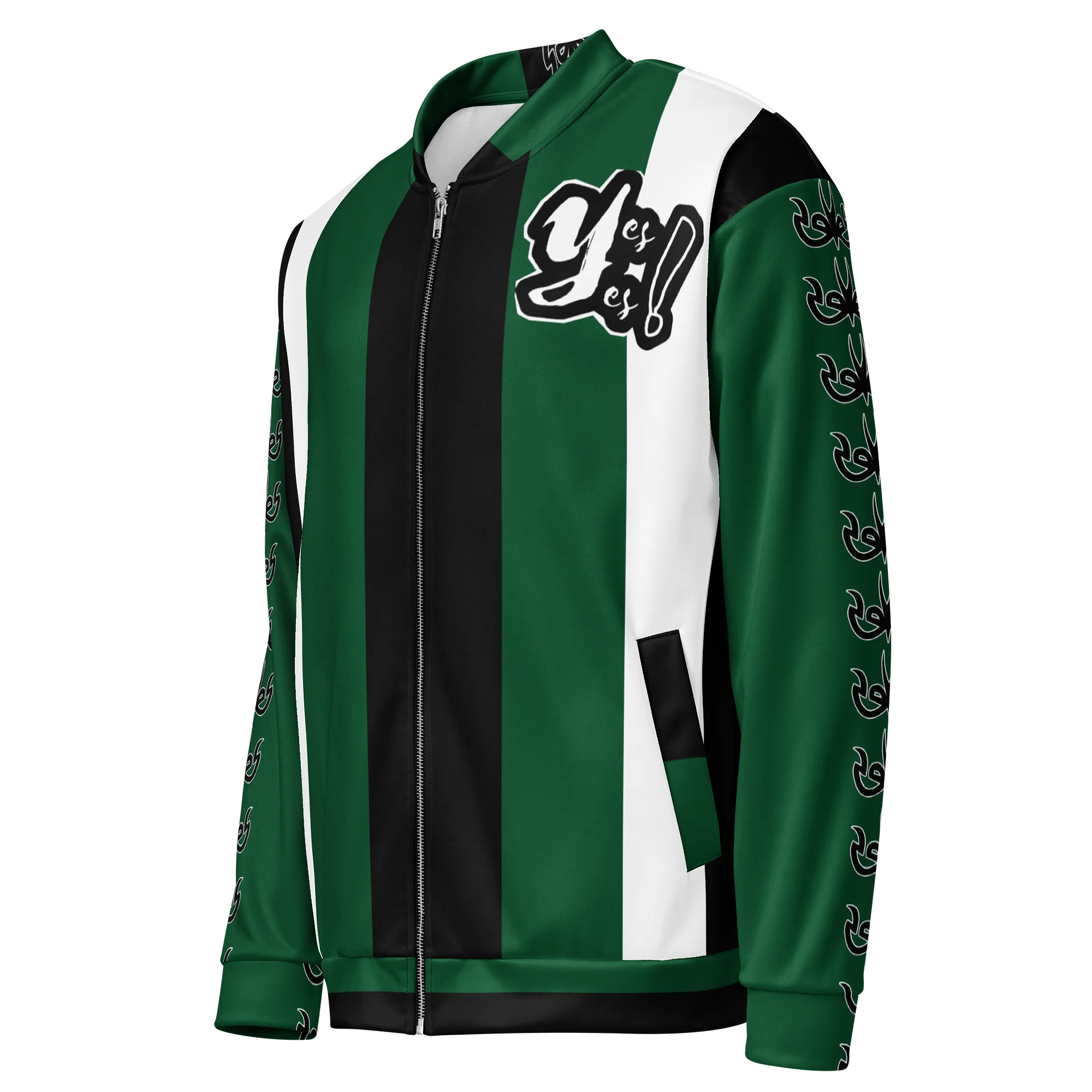 Forest Green Bomber Jacket product image (3)