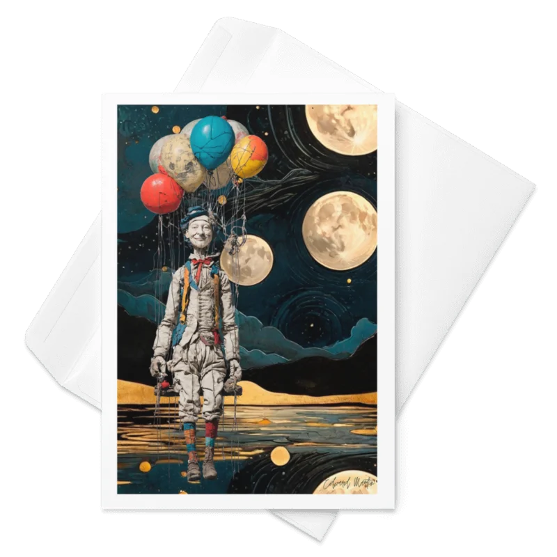 'UP' by Edward Martin Greeting Card product image (1)