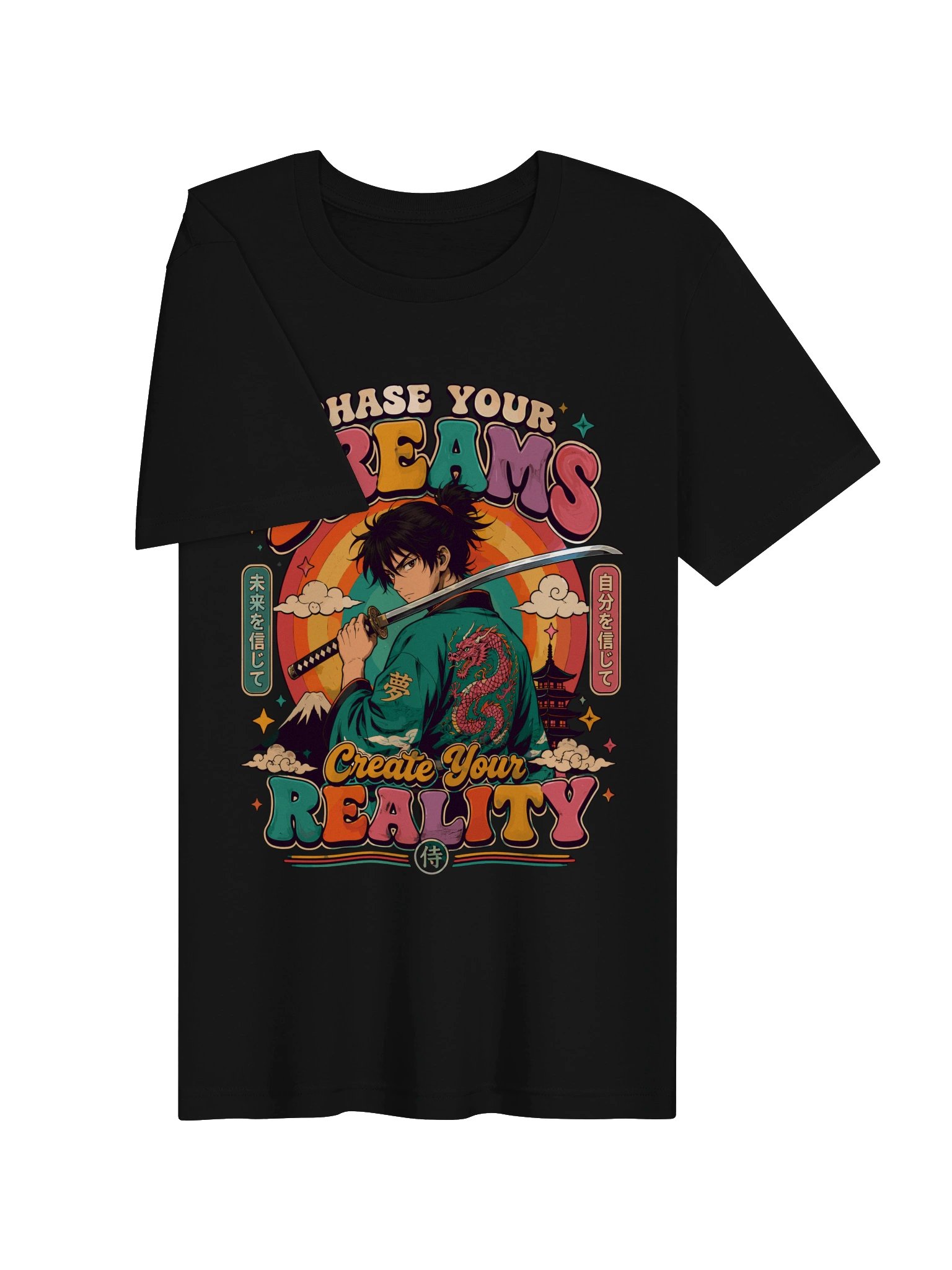 Chase your dreams, create your reality anime tee product image (3)
