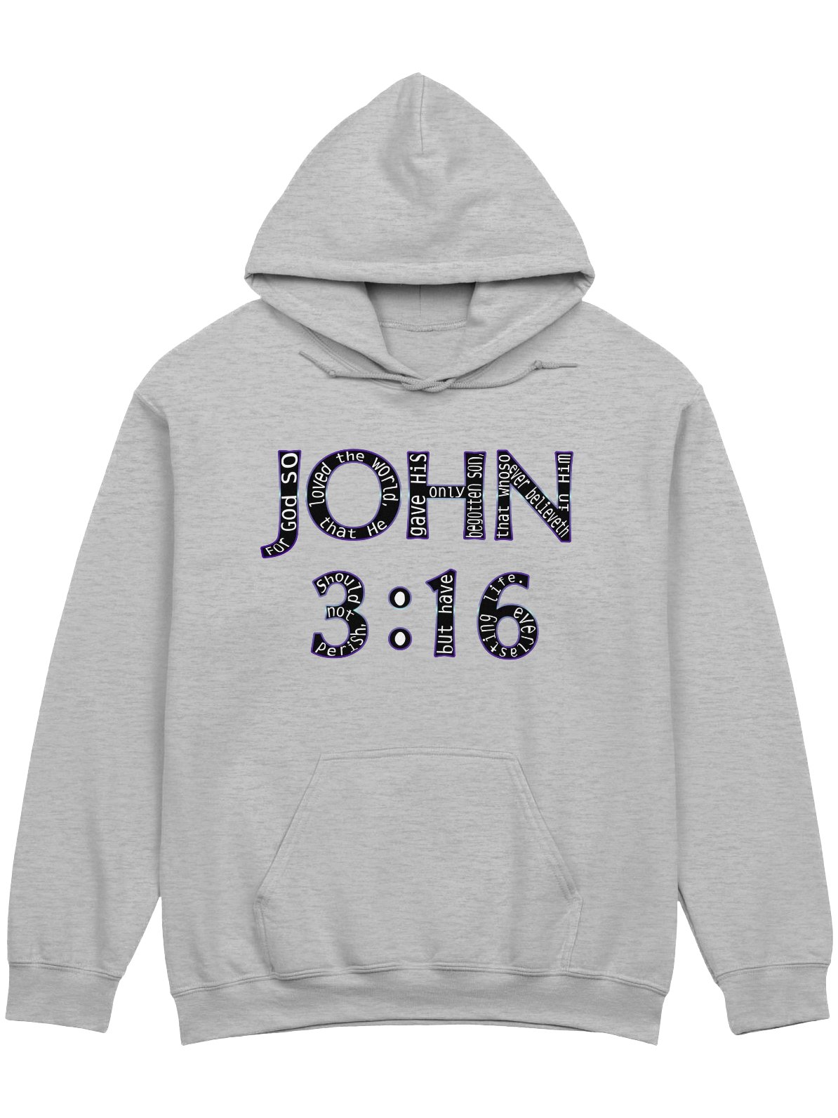 John 3:16 With Verse Hoodie product image (1)