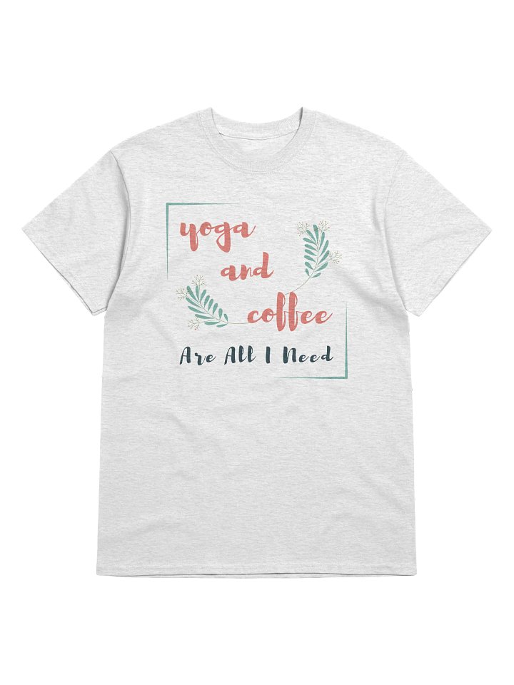 Yoga and Coffee Minimalist T-Shirt product image (1)