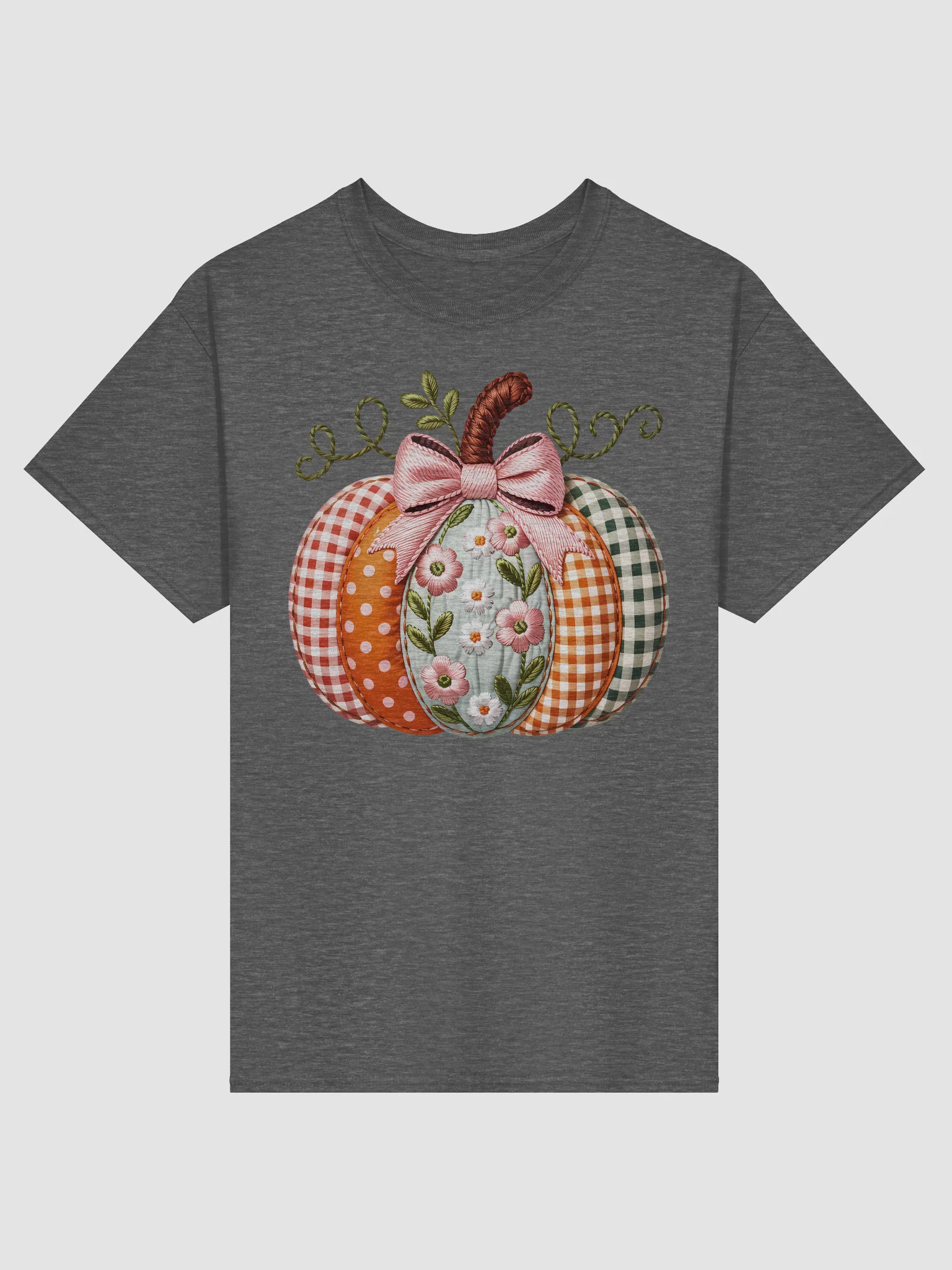 Patchwork Pumpkin Graphic T-Shirt product image (7)