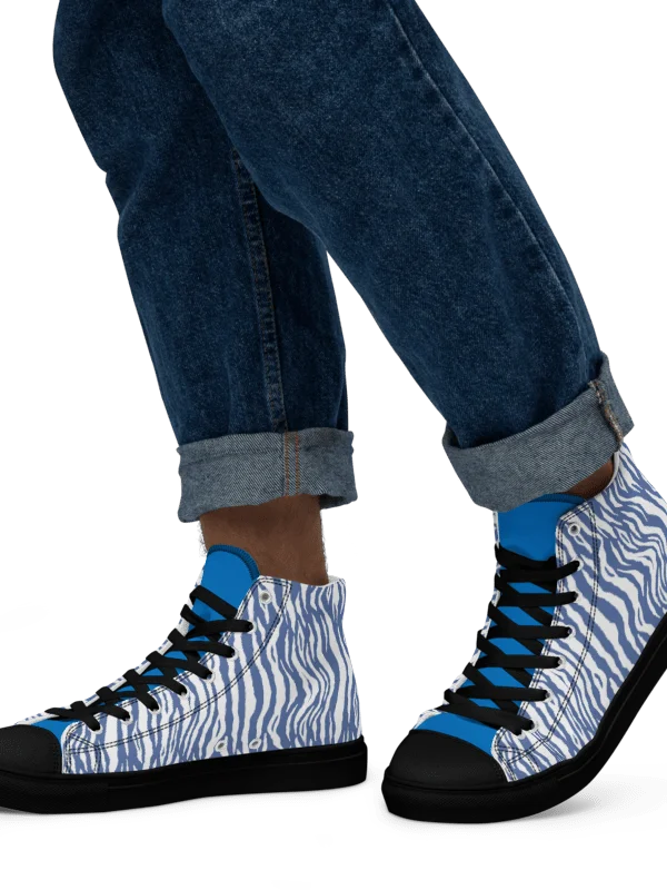 Blue Stripped Canvas Shoes For Him product image (1)