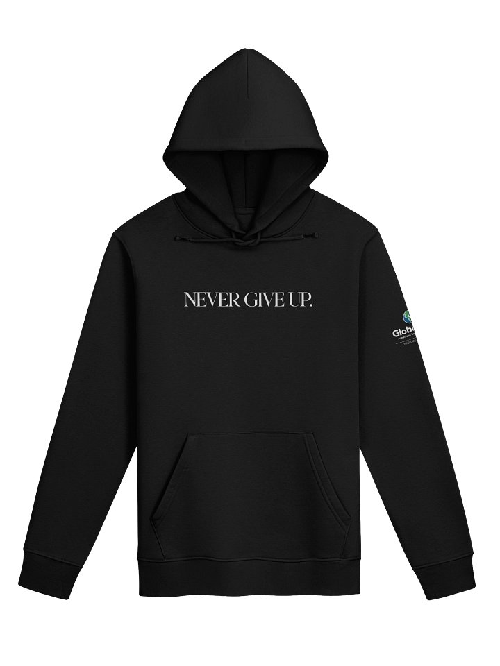 OMID “Never Give Up.” Hoodie – Built for the Grind product image (1)