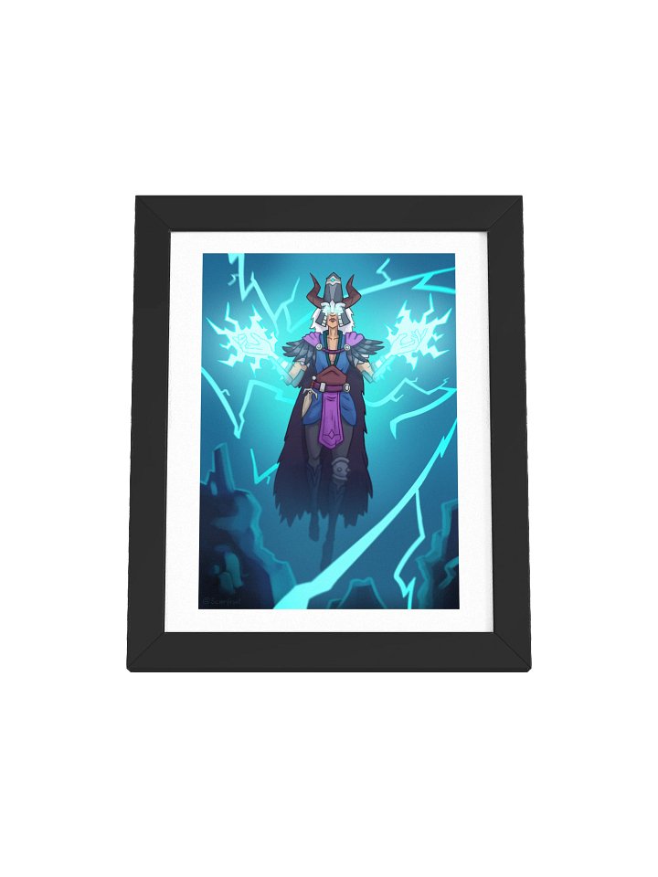 Storm Crow Sorceress - Framed Matte Poster product image (1)