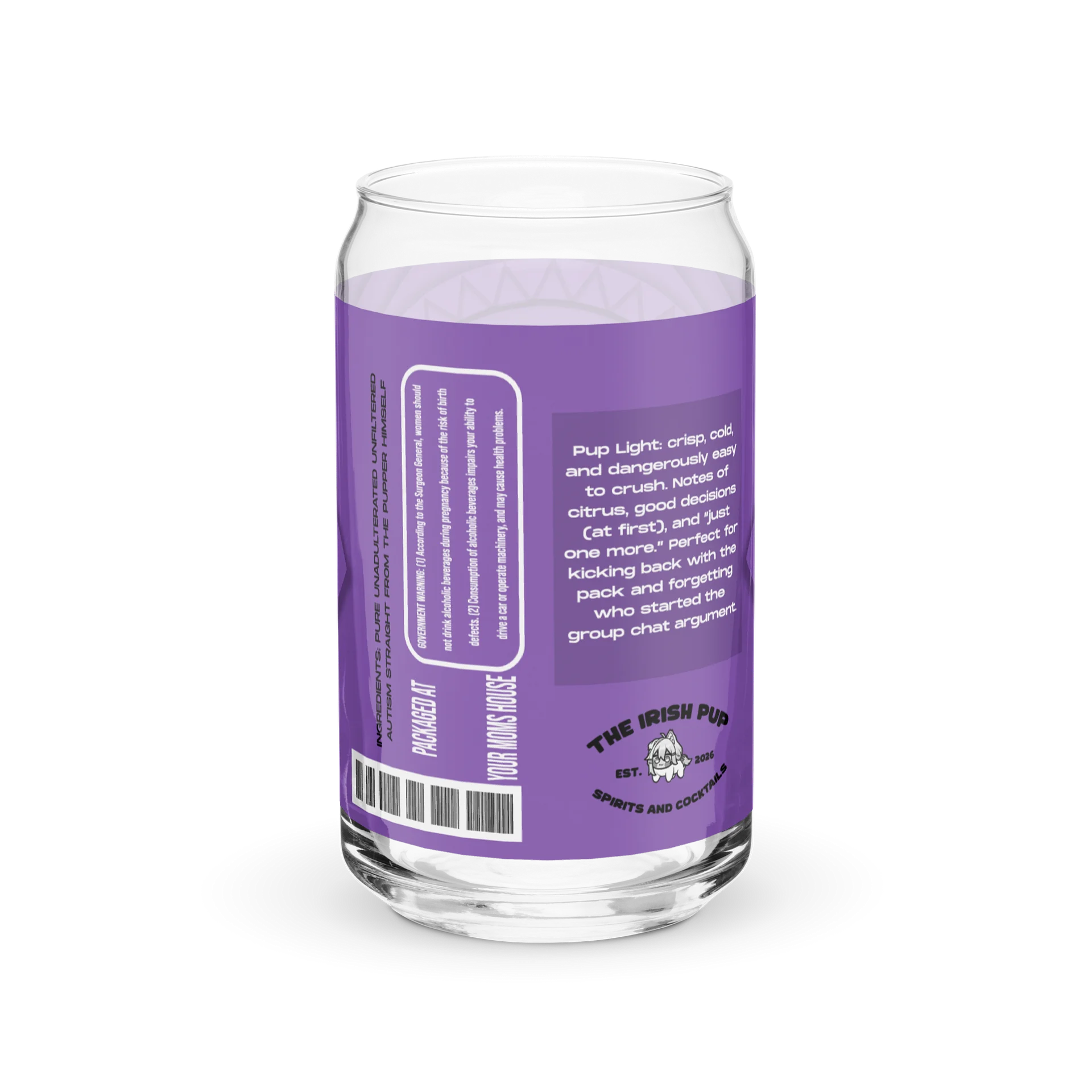 Pup Light Can-Shaped Glass product image (6)