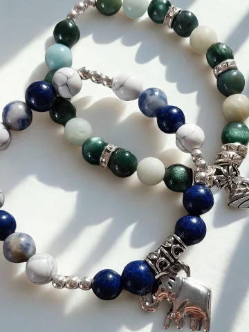 Handmade & Blessed Crystal Bracelet w/charms product image (1)