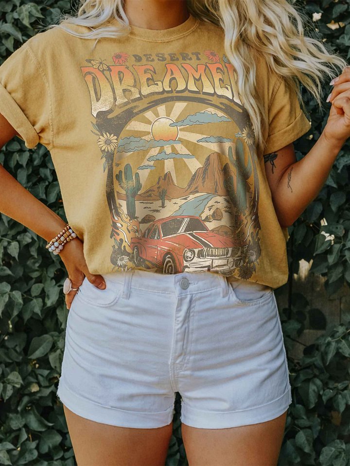 Arizona Desert Dreamer Shirt – Retro Road Trip Cactus Vintage Travel Tee product image (2)