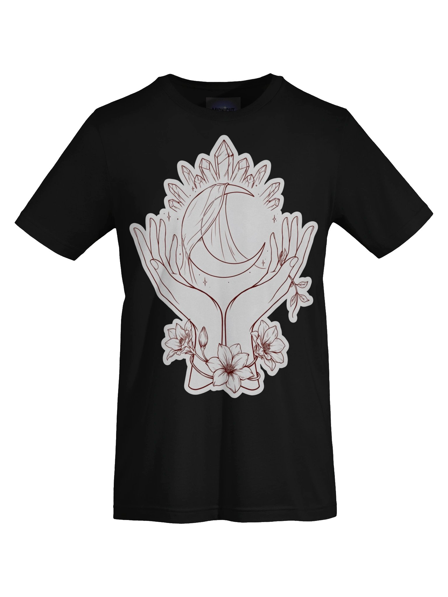 Moonlit Hands & Crystal Crescent Tee product image (49)