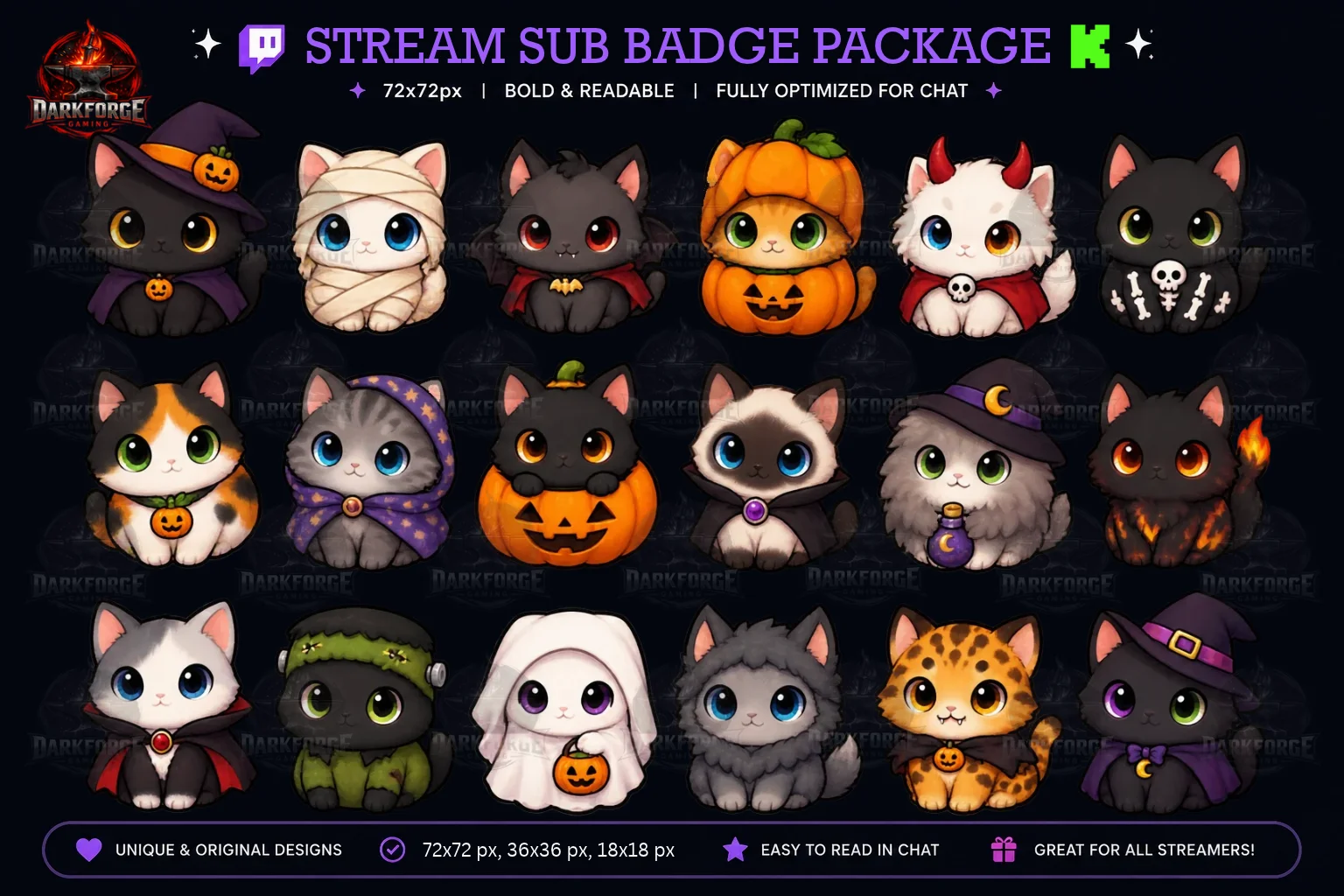 Hallo-Kitty Sub Badges product image (2)