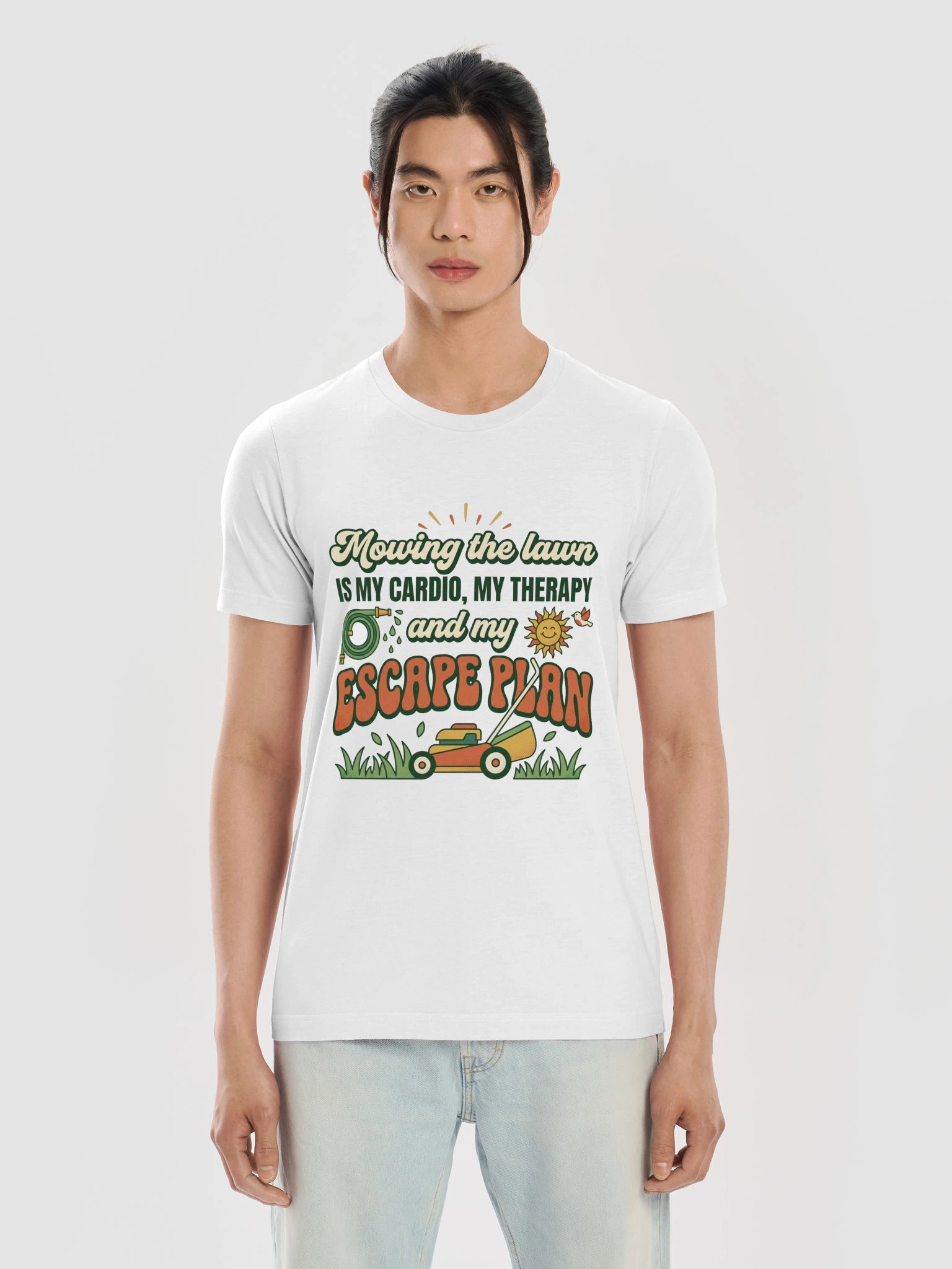 Mowing The Lawn Is My Cardio My Therapy And My Escape Plan Shirt product image (5)