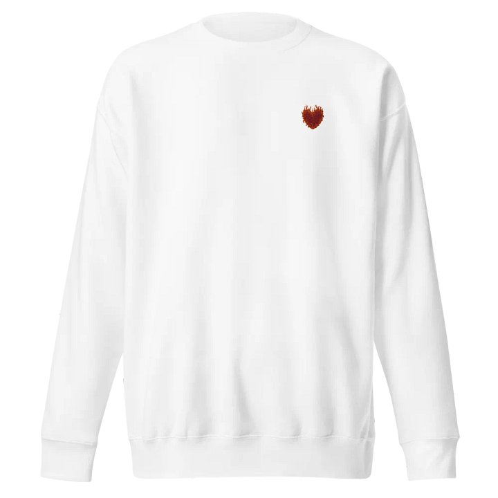 SnugglesCat Flaming Heart Logo | Embroidered Sweatshirt product image (1)