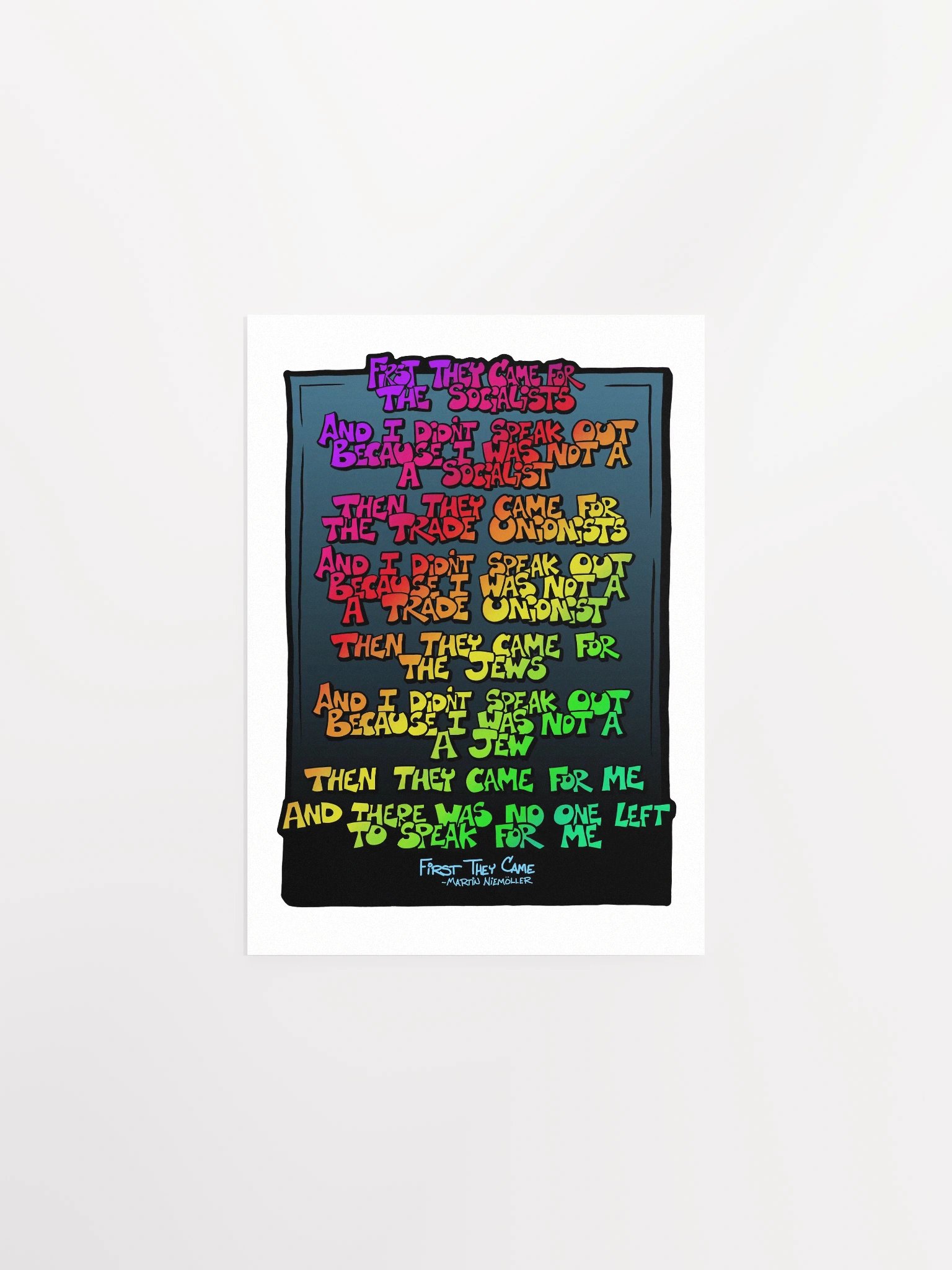 "First they came" Poster product image (1)