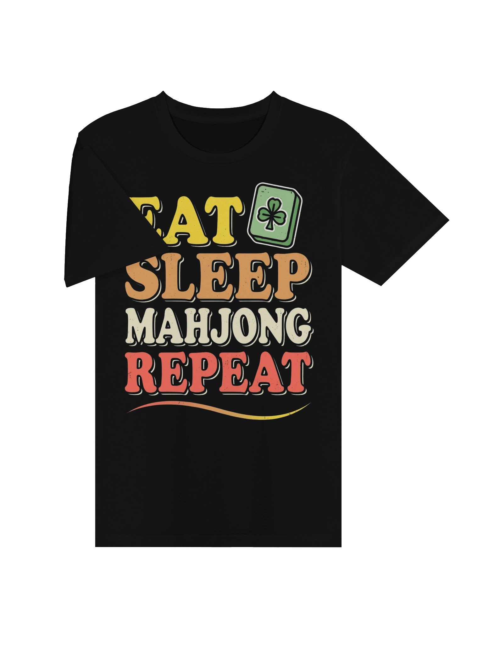 Mens Eat Sleep Mahjong Repeat Tile Game Players Performance T-Shirt product image (14)