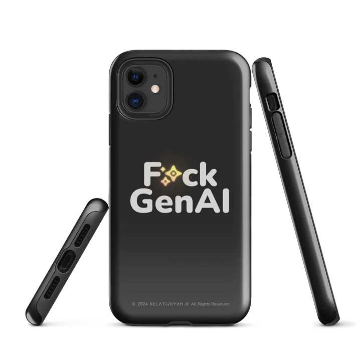 Absolut Idiocy Tough Case - F✨ck Generative AI (iPhone) product image (1)