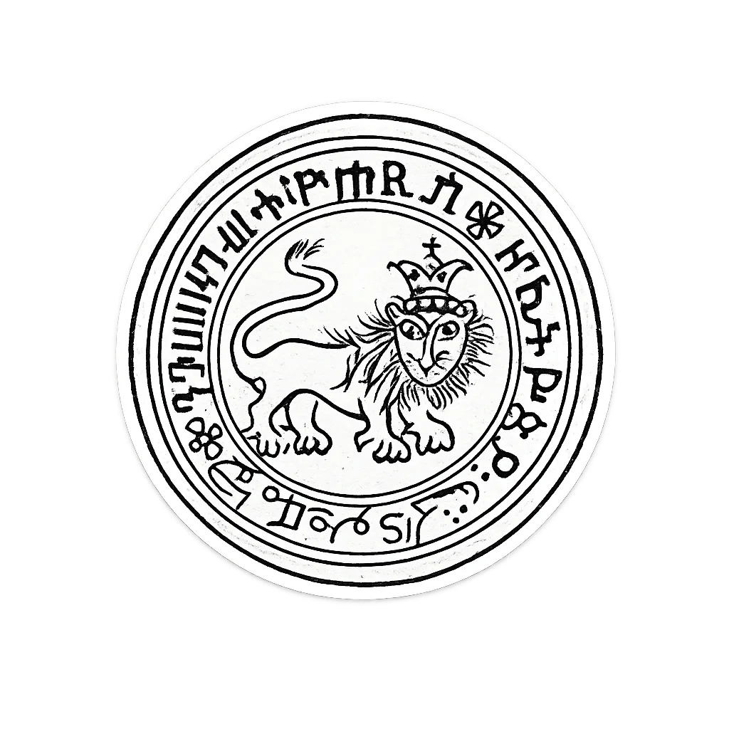 Ethiopian Lion of Judah Sticker product image (1)