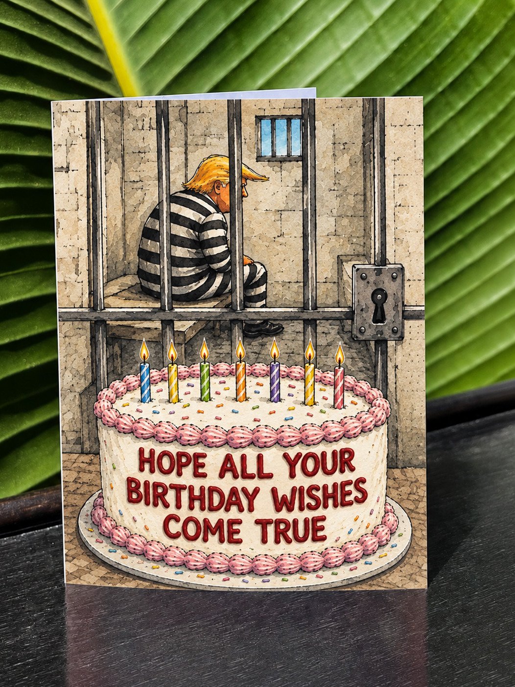 Funny TRUMP HATER Birthday Card: Anti-Trump Political Humor Activist Gift | FDT product image (1)