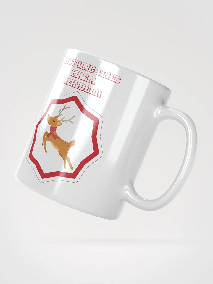 Nothing Flies Like A Reindeer - Christmas White Mug product image (5)