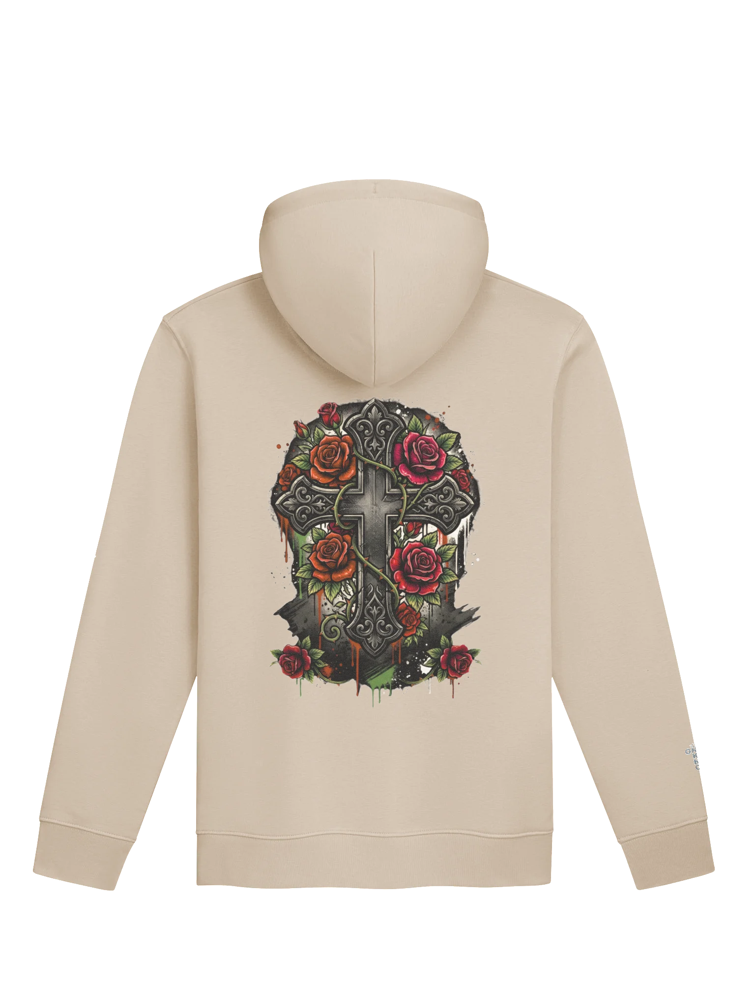 ONE KING The Gift II 100% Organic Cotton Premium Street Hoodie with embroidered sleeve logo product image (1)