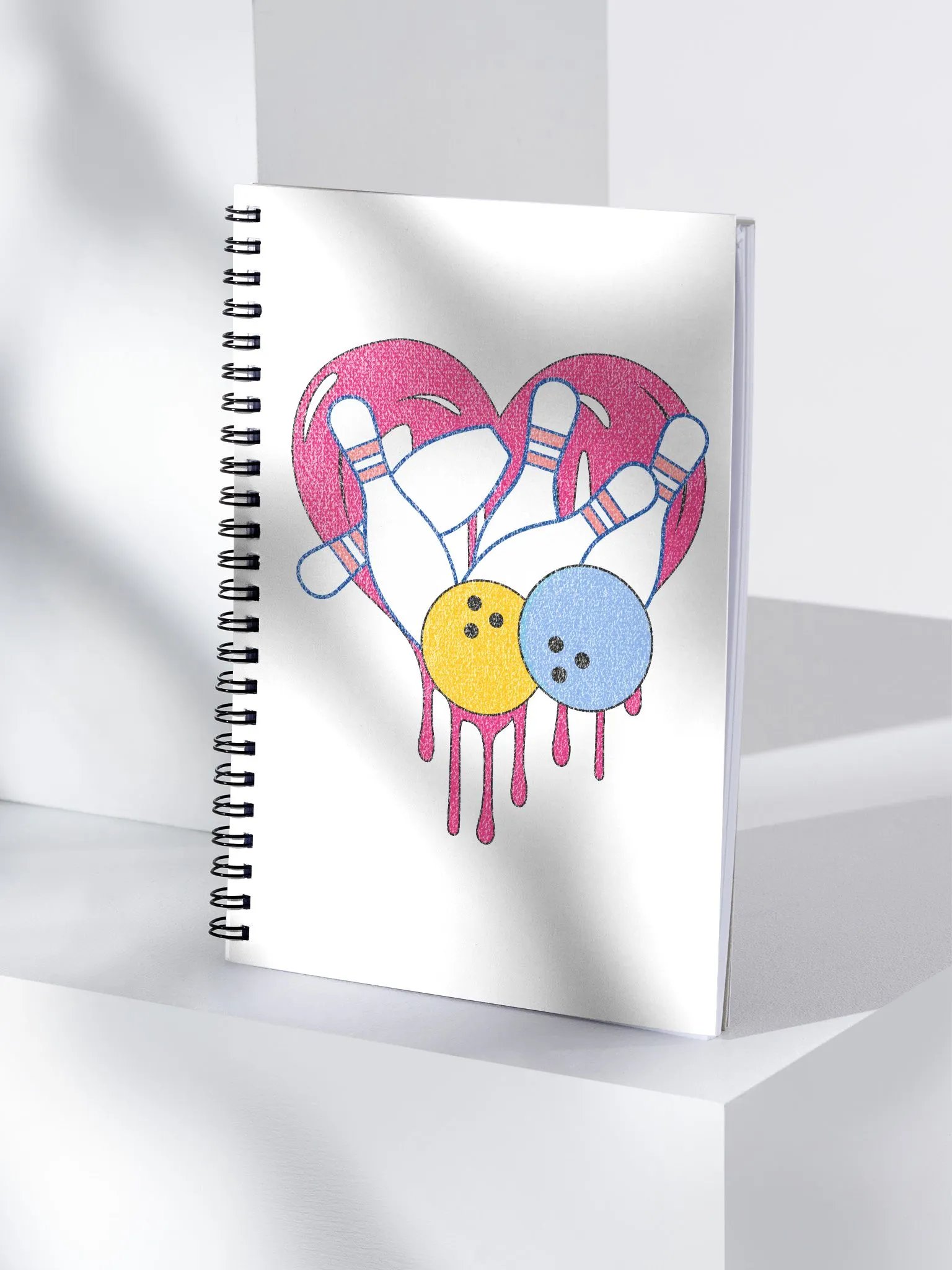 Heart Bowling Strike Notebook product image (3)